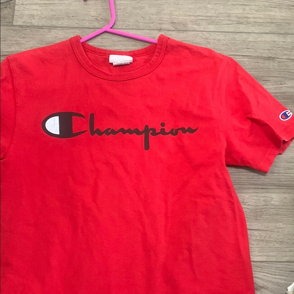 Champion 90s vtg Red T-Shirts s